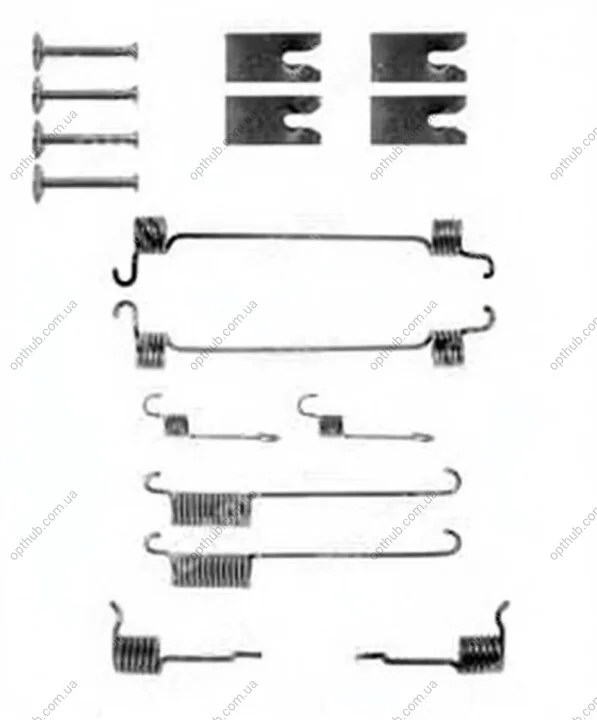 Монтажний к-кт гальмівних колодок FORD ESCORT 1995-2000, FIESTA 1991-2003, MONDEO 1993-2000, 1989-1995 -ua ERT 310047 (фото 1)