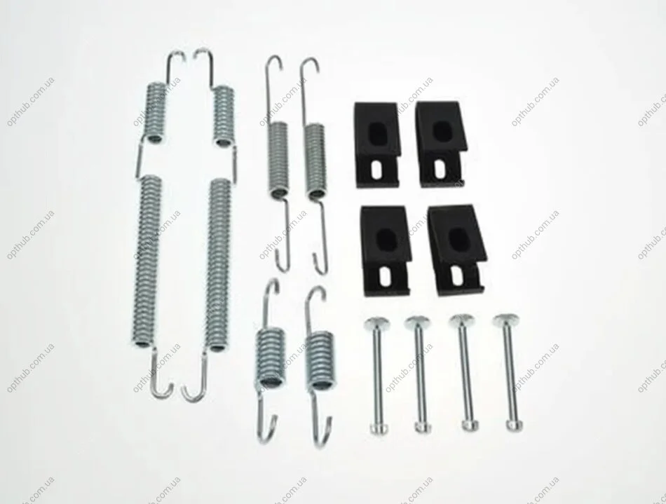 Монтажний к-кт гальмівних колодок HYUNDAI GETZ 2005-2010, I10 2007-2013, I20 2008-2015 -ua ERT 310140 (фото 1)