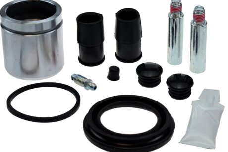 Ремкомплект супорта (частини супорта, ущільнювачі) 401240 + 410031, SUPER KIT: ПОРШЕНЬ+НАПРАВЛЯЮЧІ+УЩІЛ -ua ERT 440001