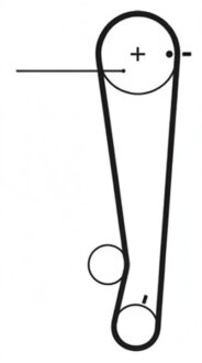 Ремінь зубчастий (довж. 60-150) EUROREPAR 1633130480