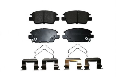 Колодки тормозные дисковые (комплект 4 шт.)) EUROREPAR 1673898680