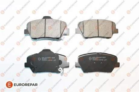 Колодки гальмівні дискові (комплект 4 шт.).)) EUROREPAR 1675993980