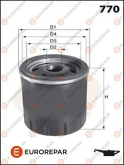 - ФІЛЬТР МАСЛЯНИЙ EUROREPAR E149191