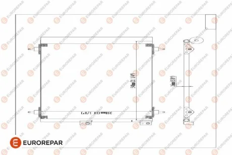 Конденсер кондиціонера EUROREPAR E163366