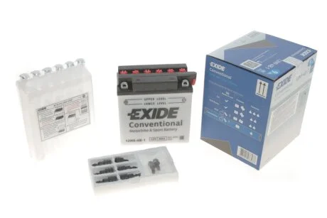 Акумулятор 9Ah-12v Exide (135х75х139) L, EN85 !КАТ. -10% C.I.U EXIDE 12N9-4B-1