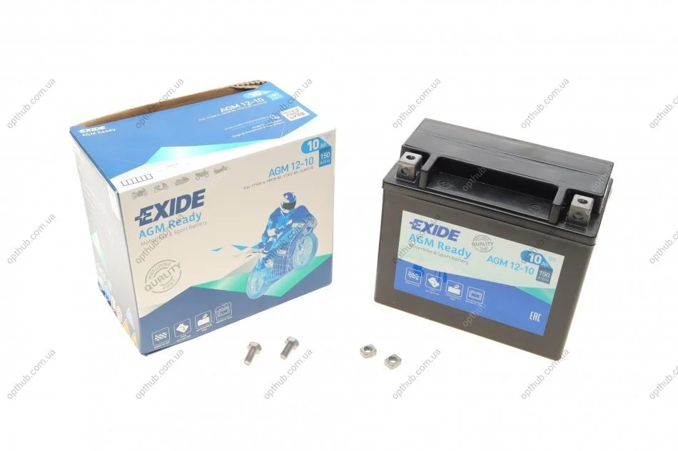 Акумулятор 10Ah 150A EXIDE AGM12-10 (фото 1)