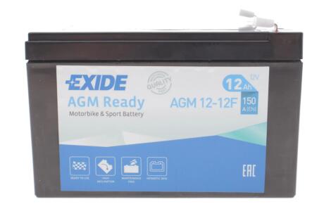 Стартерна батарея (акумулятор) EXIDE AGM12-12F