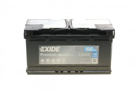 Акумулятор 100Ah-12v Exide PREMIUM (353х175х190), R, EN900 EXIDE EA1000