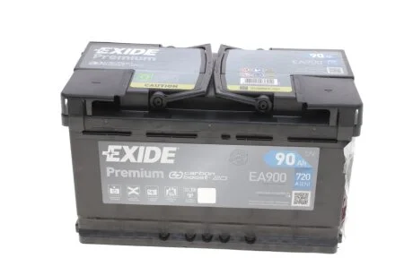 Аккумулятор 90Ah-12v Exide PREMIUM(315х175х190),R,EN720 EXIDE EA900