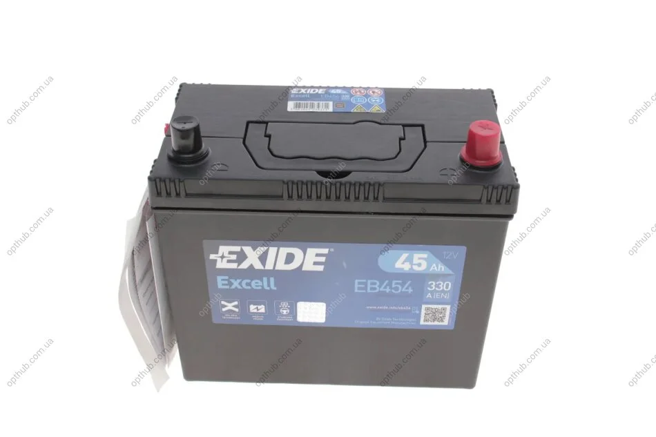 Аккумулятор 45Ah-12v Exide EXCELL(234х127х220),R,EN330 Азия EXIDE EB454 (фото 1)