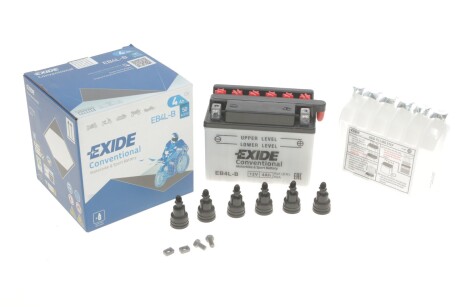 Акумулятор 4Ah-12v (120х70х92) R, EN50 C.I.U EXIDE EB4L-B