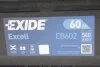 Акумуляторна батарея 60Ah/540A (242x175x175/+R/B13) Excell (opt-om) EXIDE EB602 (фото 4)