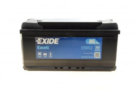 Акумуляторная батарея 85Ah/760A (353x175x175/+R/B13) Excell (opt-om) EXIDE EB852