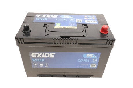 Акумуляторна батарея 95Ah/760A (306x173x222/+R/B1) Excell (Азія) UA63 EXIDE EB954