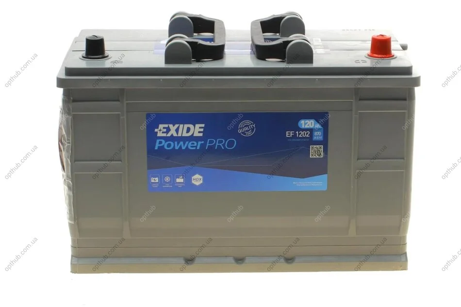 Стартерна батарея (акумулятор) EXIDE EF1202 (фото 1)