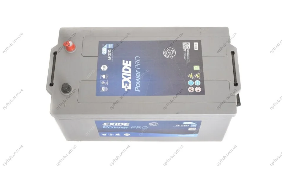 Аккумулятор 235Ah-12v Exide PROFESSIONAL POWER(518х279х240),полярность обратная (3),EN1300 EXIDE EF2353 (фото 1)