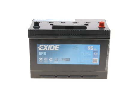Акумуляторна батарея 95Ah/800A (306x173x222/+R/B01) (Start-Stop EFB) Азія UA63 EXIDE EL954