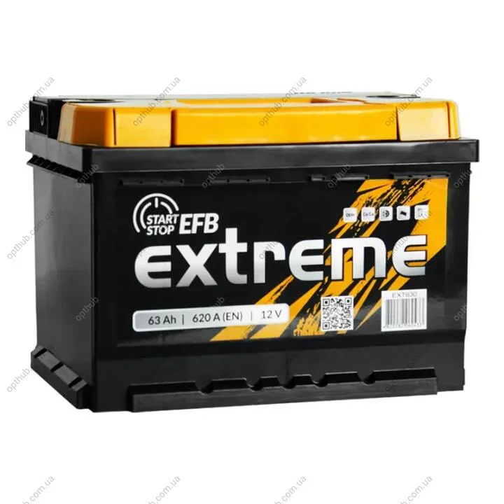 Акумуляторна батарея 63А Extreme 6CT-63 A (0) EFB EXTREME (фото 1)