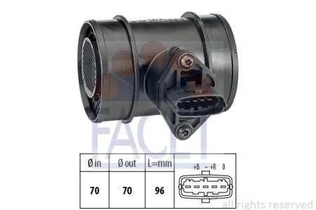 Витратомір повітря (5 конт.) OPEL ASTRA G 2.2DTI 02-05 (10.1290) Facet FACET 101290 (фото 1)