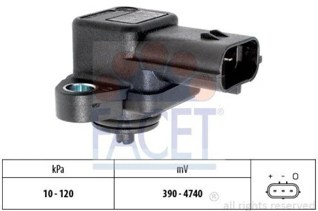 Датчик тиску наддуву Suzuki Grand Vitara II 1.6 (jb416) (05-15) (10.3042) Facet FACET 103042