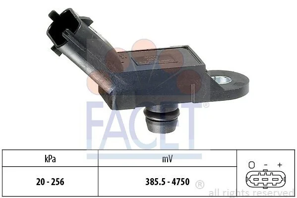 Датчик тиску наддуву Doblo/Combo 1.3-1.9 JTD/CDTi (10.3055) Facet FACET 103055 (фото 1)