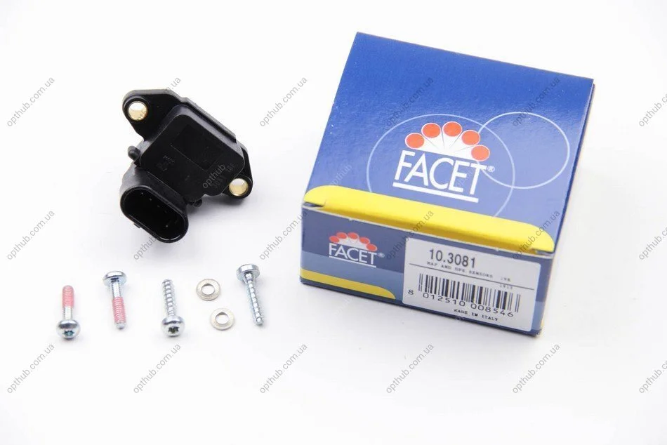 Датчик тиску наддуву (4 конт.) FIAT DOBLO/PUNTO 1.1-1.6CNG 93- (10.3081) Facet FACET 103081 (фото 1)