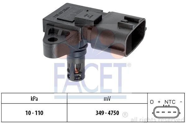 Датчик тиску наддуву Nissan Note 1.4 (06-12) (10.3126) Facet FACET 103126 (фото 1)