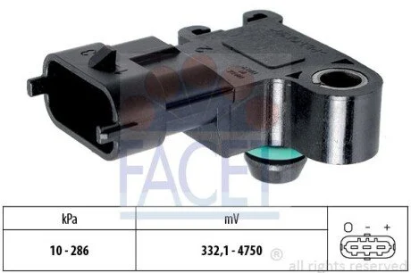 Датчик тиску наддуву Opel Insignia 1.4 (11-) (10.3234) Facet FACET 103234