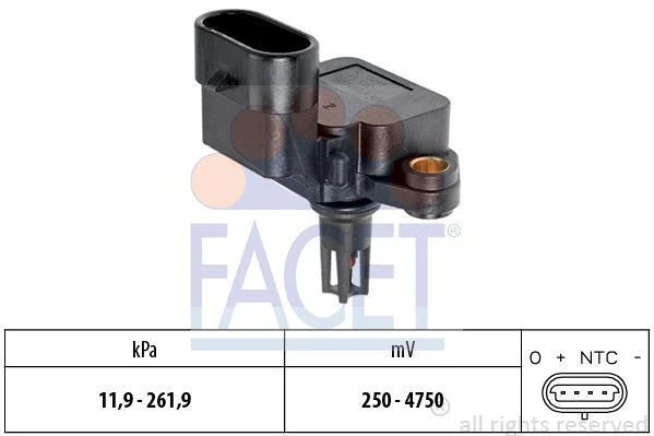 Датчик тиску наддуву (MAP) Opel Insignia (08-) 2.0 Turbo (10.3245) Facet FACET 103245 (фото 1)