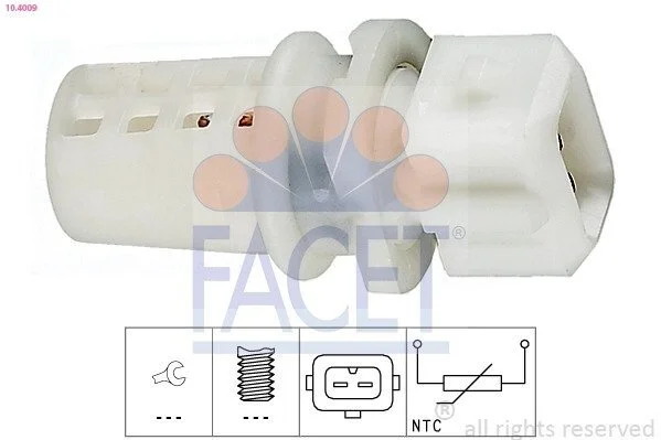 Датчик температуры воздуха Megane/Laguna 96-03 (10.4009) Facet FACET 104009 (фото 1)
