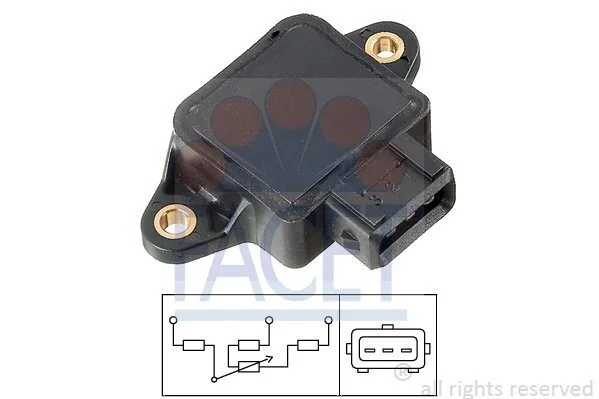 Датчик дросельної заслонки Vectra B/Omega B 2.0-3.2і/Peugeot 406/605 2.0i (10.5002) Facet FACET 105002 (фото 1)