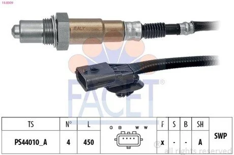 Датчик кислорода Duster 1.6, 2.0 (11-15) Facet FACET 108309