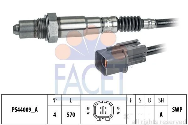 Датчик кислорода (лямбда-зонд) Hyundai Elantra 1.6 (11-15) (10.8346) Facet FACET 108346 (фото 1)