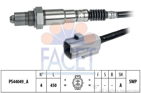 Датчик кислорода (лямбда-зонд) Mitsubishi ASX (10-), Lancer IX (08-) 1.5i, 1.6i FACET 108356 (фото 1)