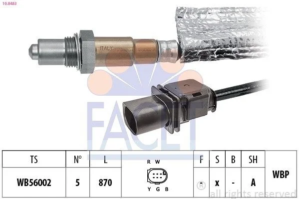 Датчик кислорода (лямбда-зонд) OM271 Sprinter 08- (10.8483) Facet FACET 108483 (фото 1)