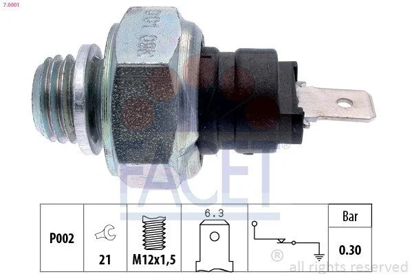 Датчик тиску оливи OM 601/611 >03 (7.0001) Facet FACET 70001 (фото 1)