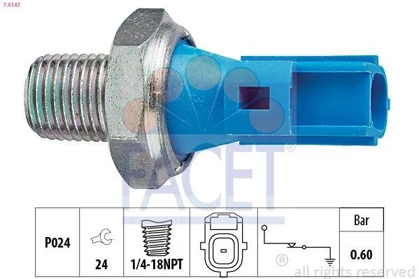 Датчик давления масла Ford Transit 2.4 DI/TDE 00-> (7.0147) Facet FACET 70147 (фото 1)
