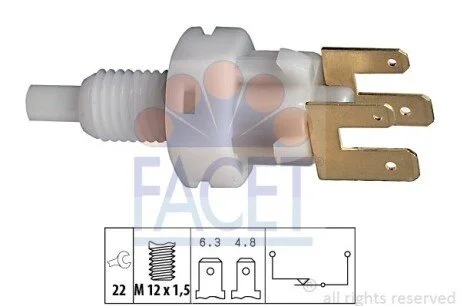 Датчик стоп-сигналу Opel Omega b 2.0 (94-00) (7.1083) Facet FACET 71083