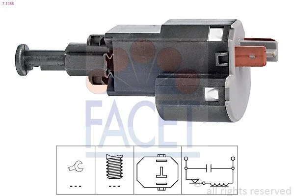 Датчик стоп-сигналу Opel Astra/Vectra (95-) (7.1155) Facet FACET 71155 (фото 1)