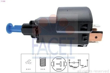 Датчик стоп-сигналу Opel Vectra (95-) (7.1181) Facet FACET 71181