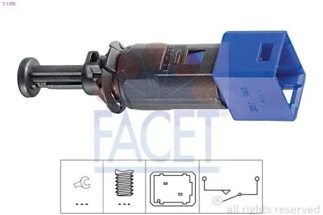 Датчик стоп-сигналу Kangoo 97-/Laguna 01- (7.1195) Facet FACET 71195