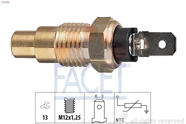 Датчик температури Nissan Terrano ii 2.4 4wd (96-07) Facet FACET 7.3159 (фото 1)