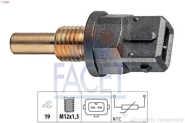 Датчик температуры Land Rover/Range Rover II 4.0 4x4 (98-02) (7.3200) Facet FACET 73200 (фото 1)