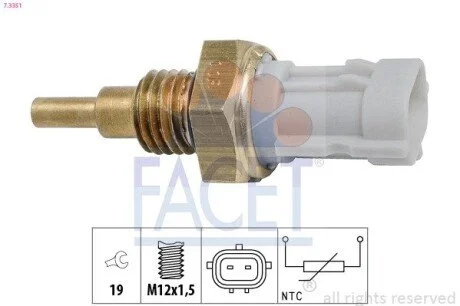 Датчик температуры FACET 7.3351