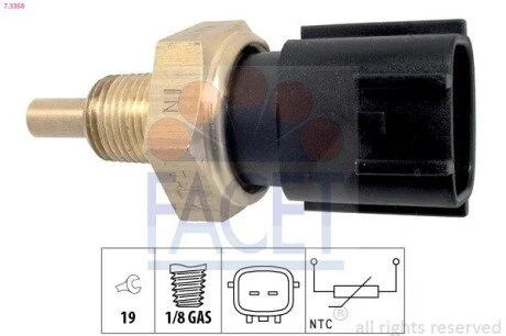 Датчик температуры охлаждающей жидкости Megane IV 1.6 TCe (15-) Facet FACET 73358