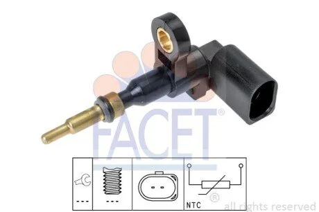 Датчик температури VW Tiguan 2.0d (16-21) (7.3377) Facet FACET 73377