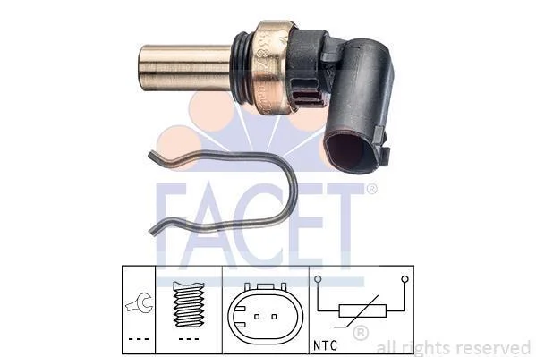 Датчик температури охолоджуючої рідини FACET 7.3387 (фото 1)
