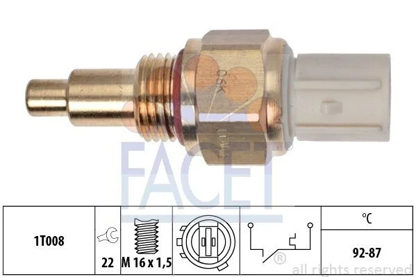 Датчик вмикання вентилятора Rover 600 618 i/si (96-99) (7.5050) Facet FACET 75050 (фото 1)
