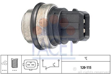 Термивимикач, вентилятор радіатора. FACET 75233