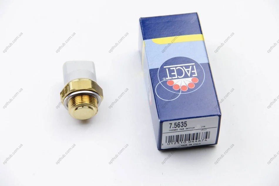 Датчик вмикання вентилятора (2-х швидкісний) AUDI A4/A6/VW Golf III 1.0-4.2 71-02 (95°-85°/102°-92°C (7.5635) Facet FACET 75635 (фото 1)